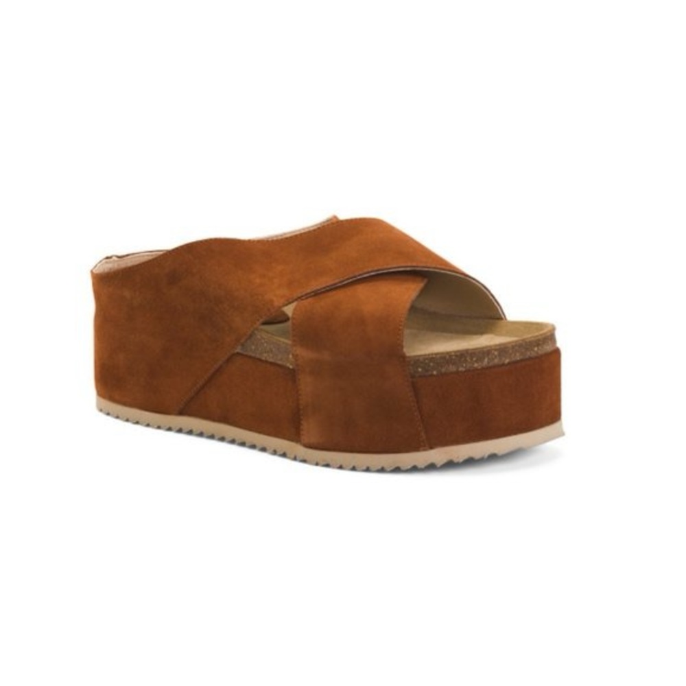 Intentionally Blank Suede Canberra Platform Sandals